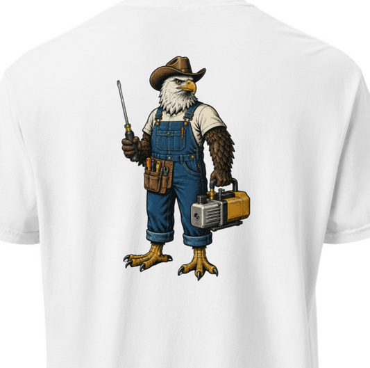HVAC Eagle Farmer Heavyweight T-Shirt