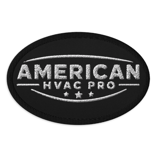 American HVAC Pro BW Patch - Embroidered