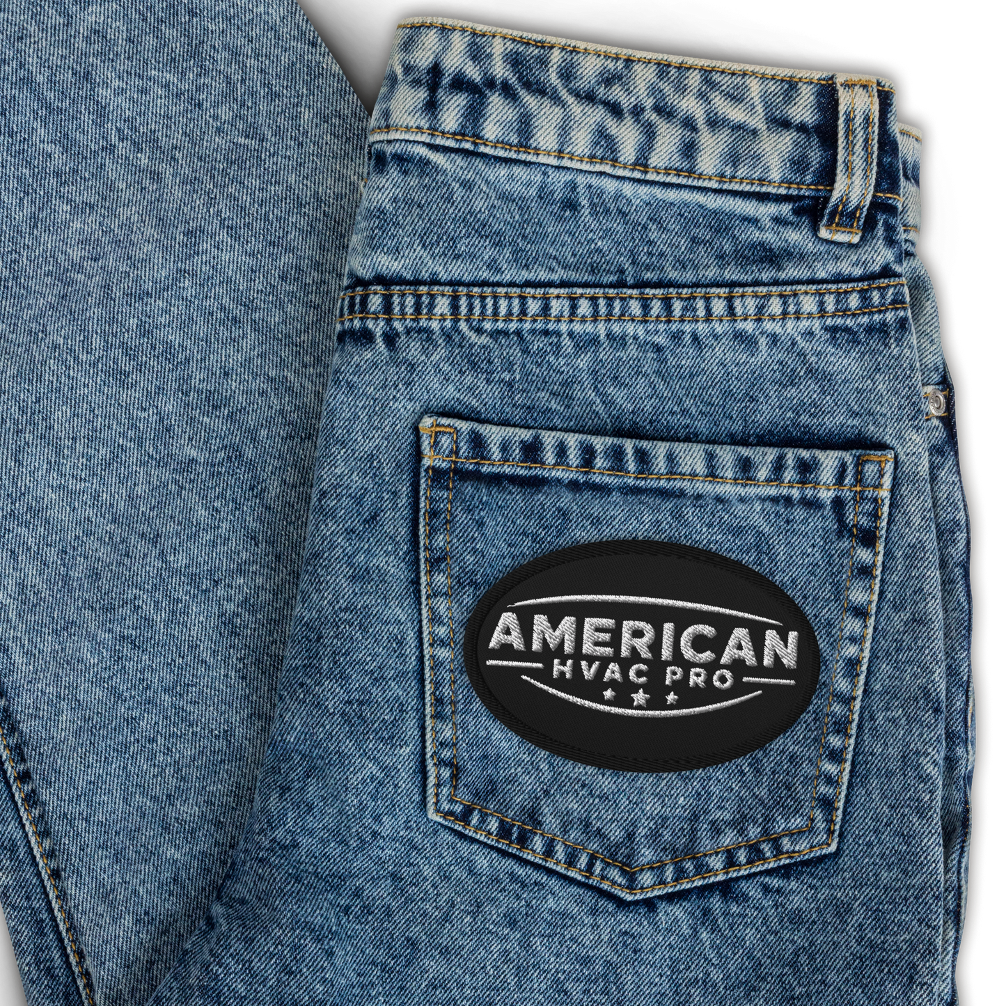 American HVAC Pro BW Patch - Embroidered