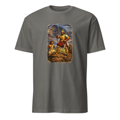 David & Goliath 2 Full Color Linocut T-Shirt