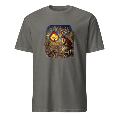 Moses & the Burning Bush Full Color Linocut T-Shirt
