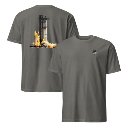 Starship Launch Modern Print T-shirt