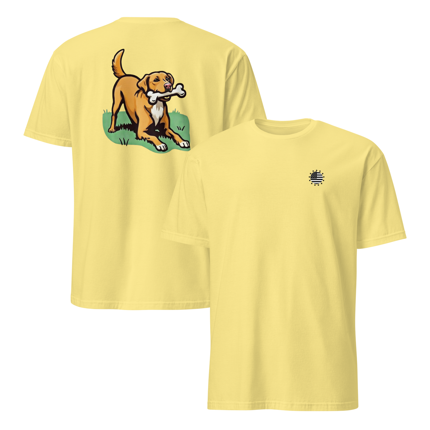 Playful Dog Print T-Shirt