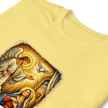 Mary & Gabriel Full Color Linocut T-Shirt