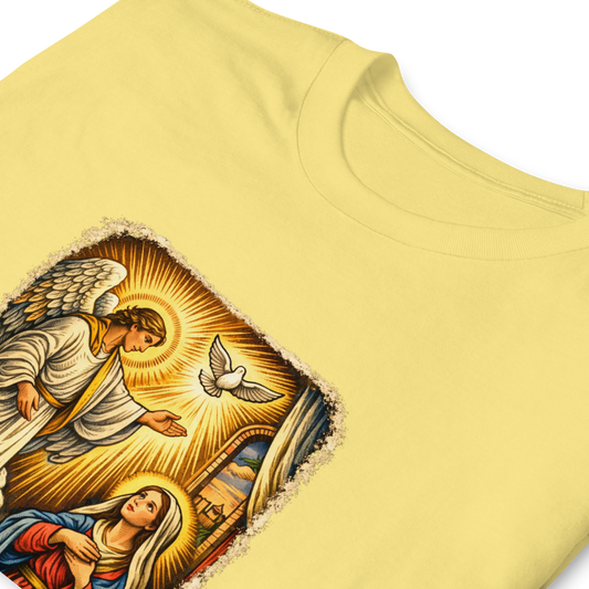 Mary & Gabriel Full Color Linocut T-Shirt