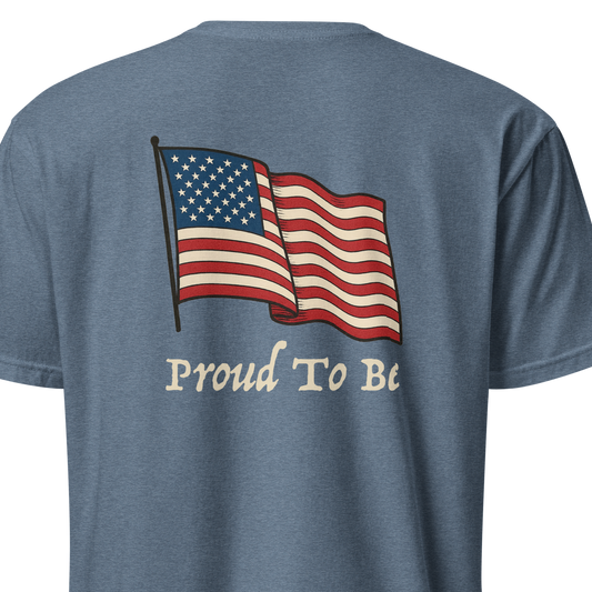"Proud To Be" American Flag Tee
