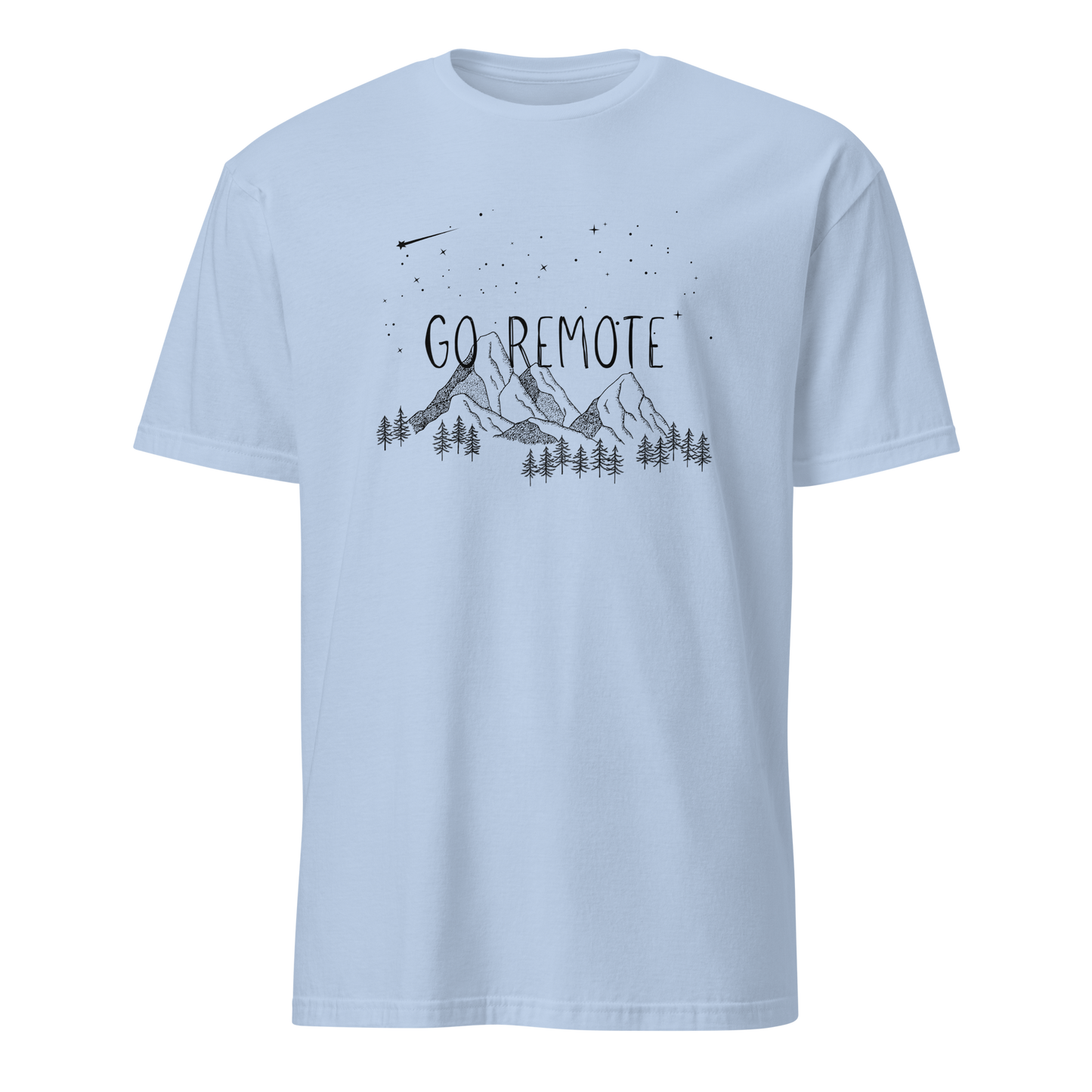 "Go Remote"  Mountains & Stars T-Shirt