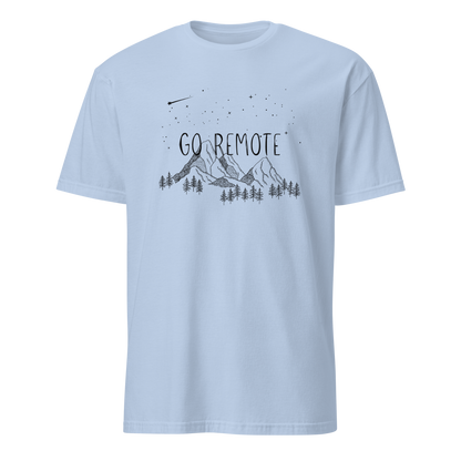 "Go Remote"  Mountains & Stars T-Shirt