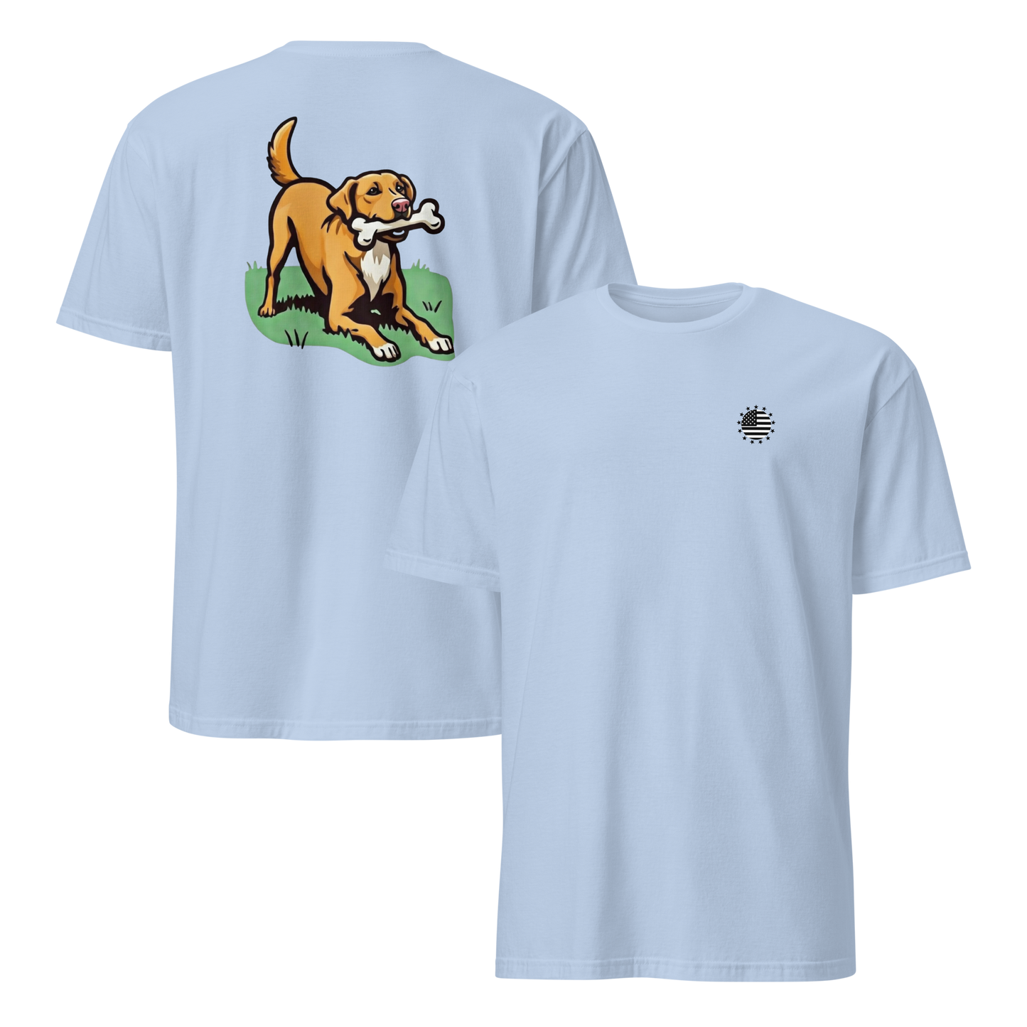 Playful Dog Print T-Shirt