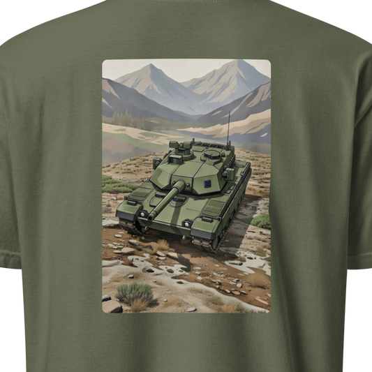 M1E3 Abrams Tank Modern Print T-Shirt