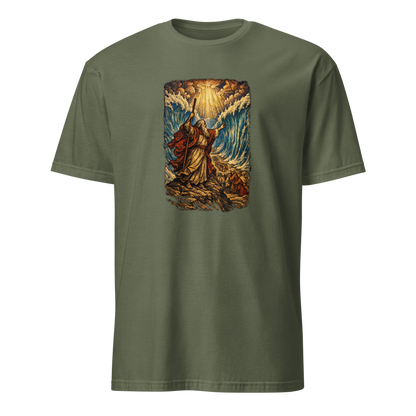Moses Parts the Sea Full Color Linocut T-Shirt