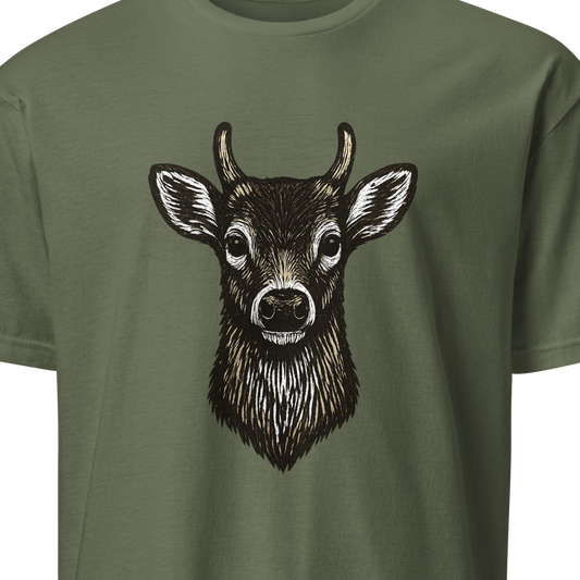 Vintage Deer Head Buck - T-Shirt