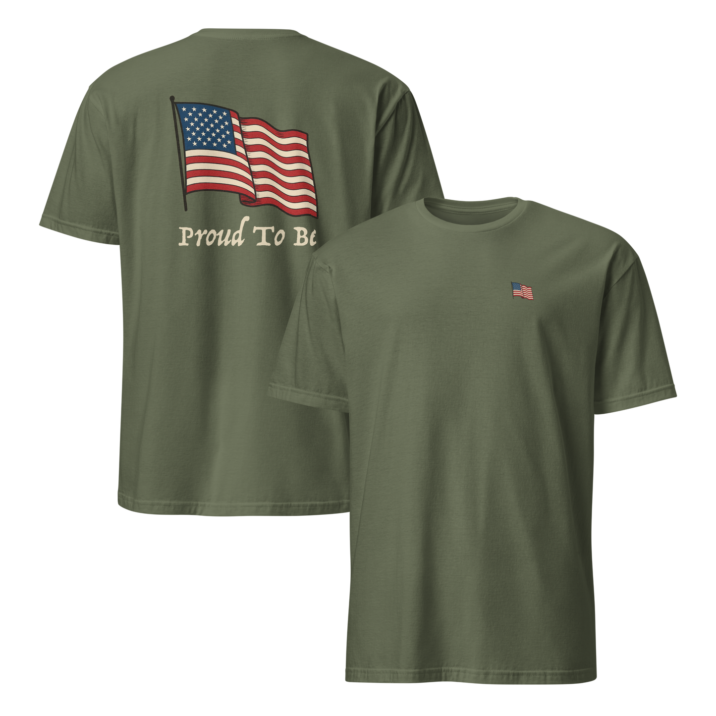 "Proud To Be" American Flag Tee