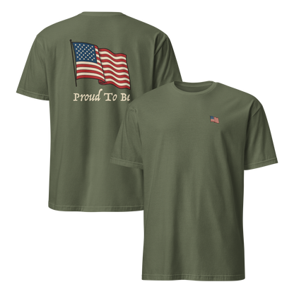 "Proud To Be" American Flag Tee