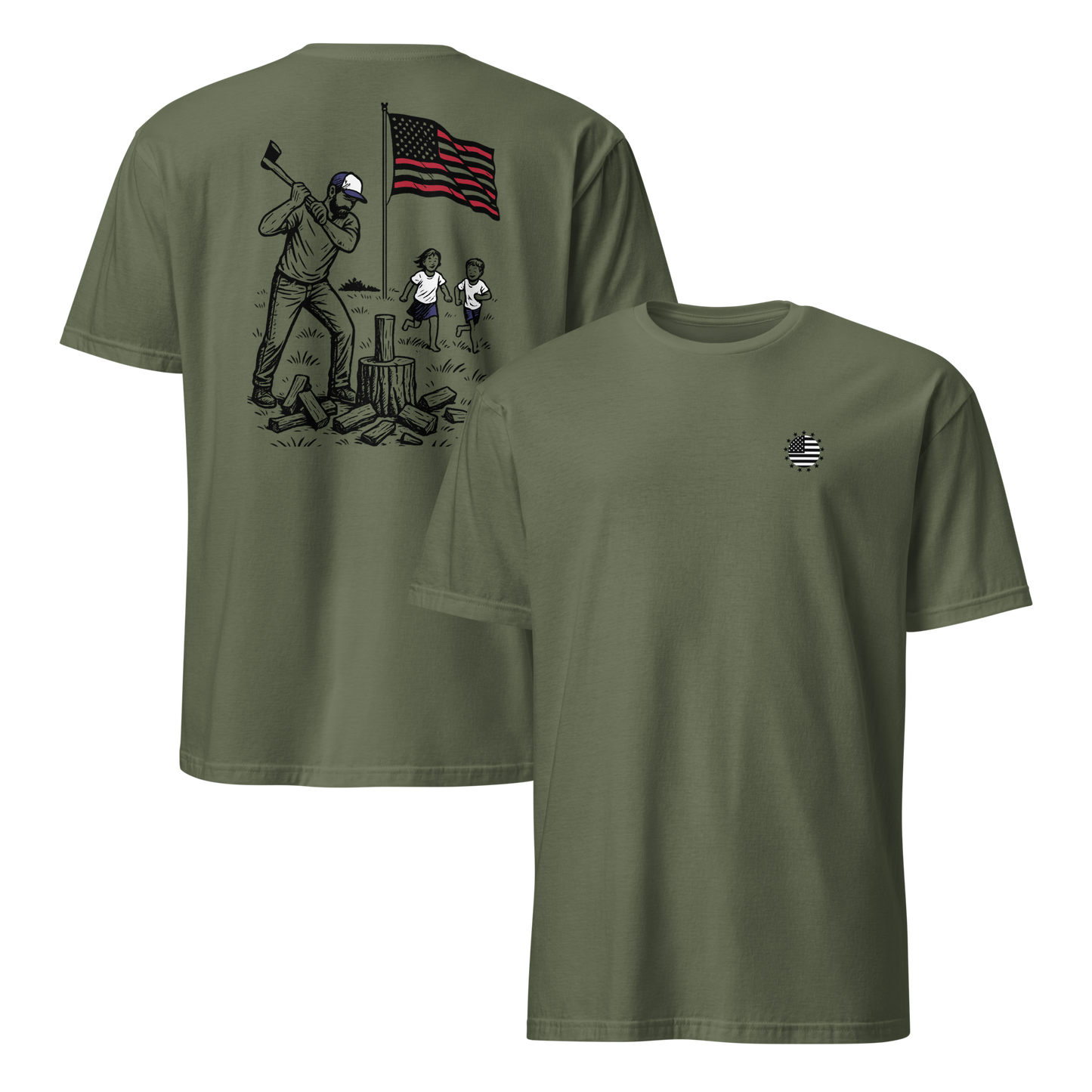 Chopping Wood w/ the Kids T-shirt
