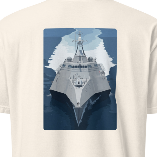 USS Oakland Modern Print T-Shirt