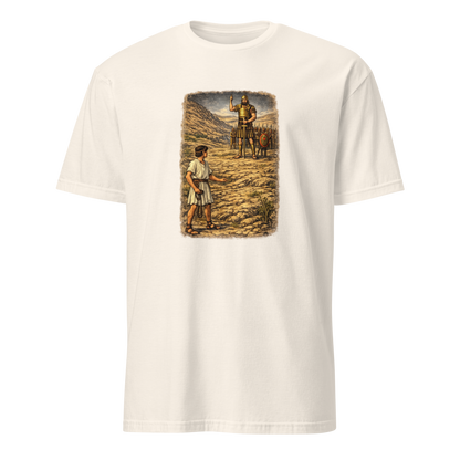 David & Goliath Full Color Linocut T-Shirt