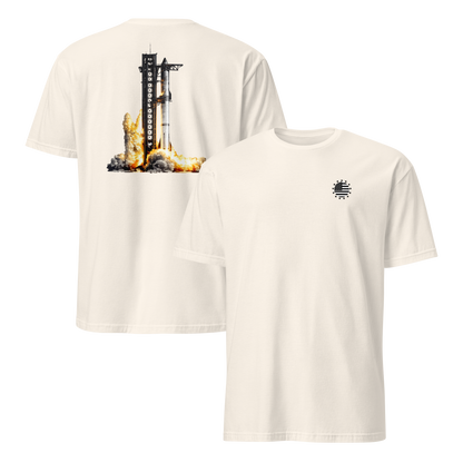Starship Launch Modern Print T-shirt