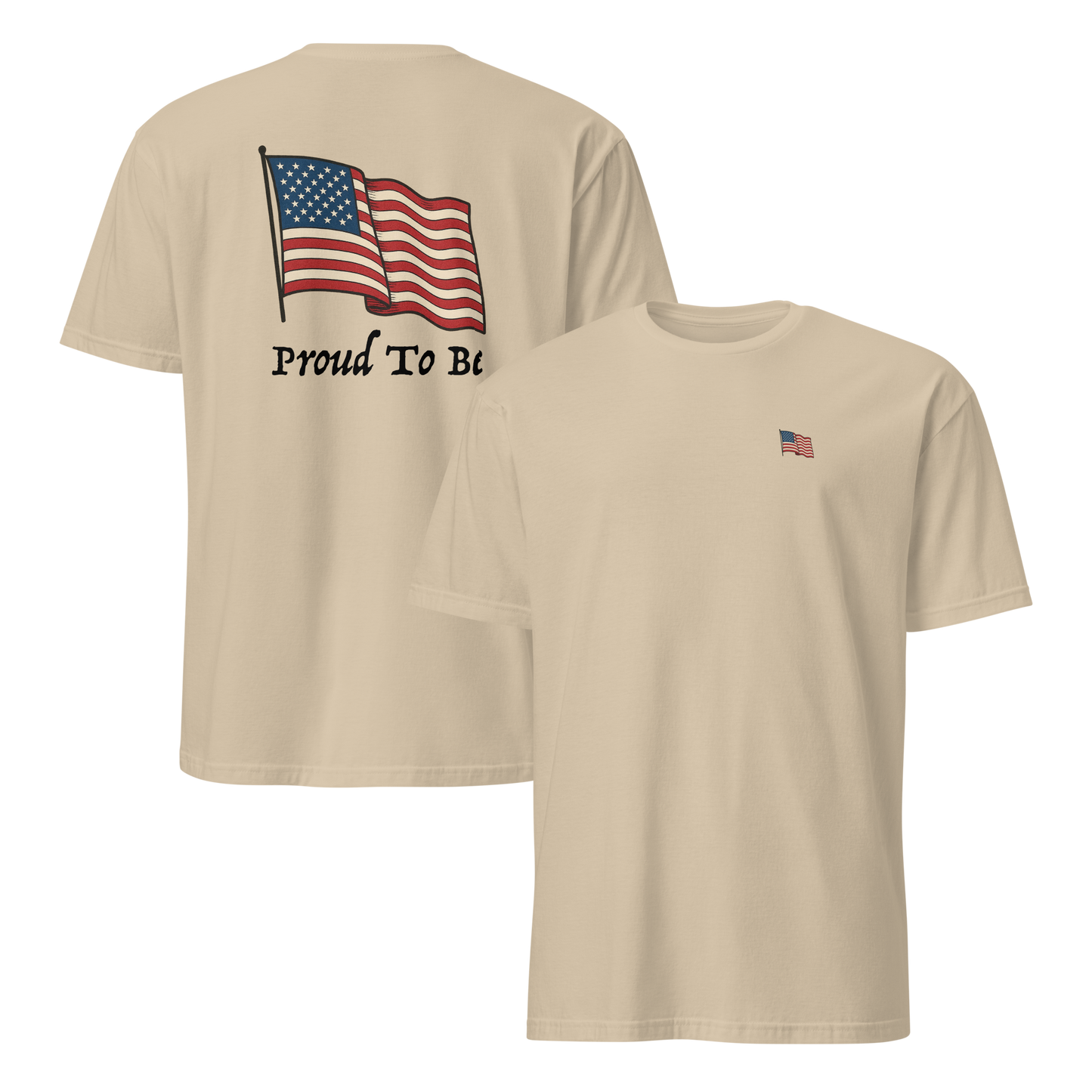 "Proud To Be" American Flag Tee