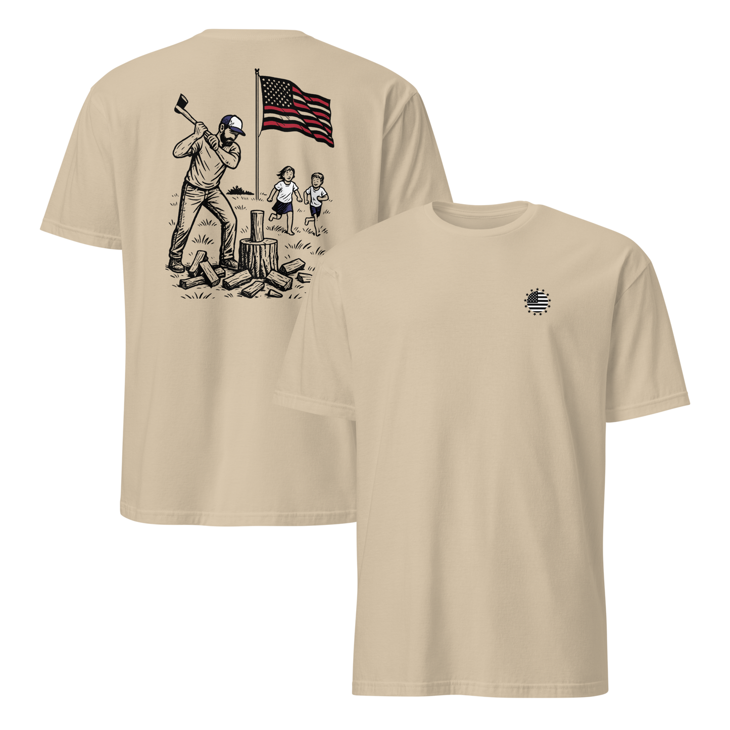 Chopping Wood w/ the Kids T-shirt