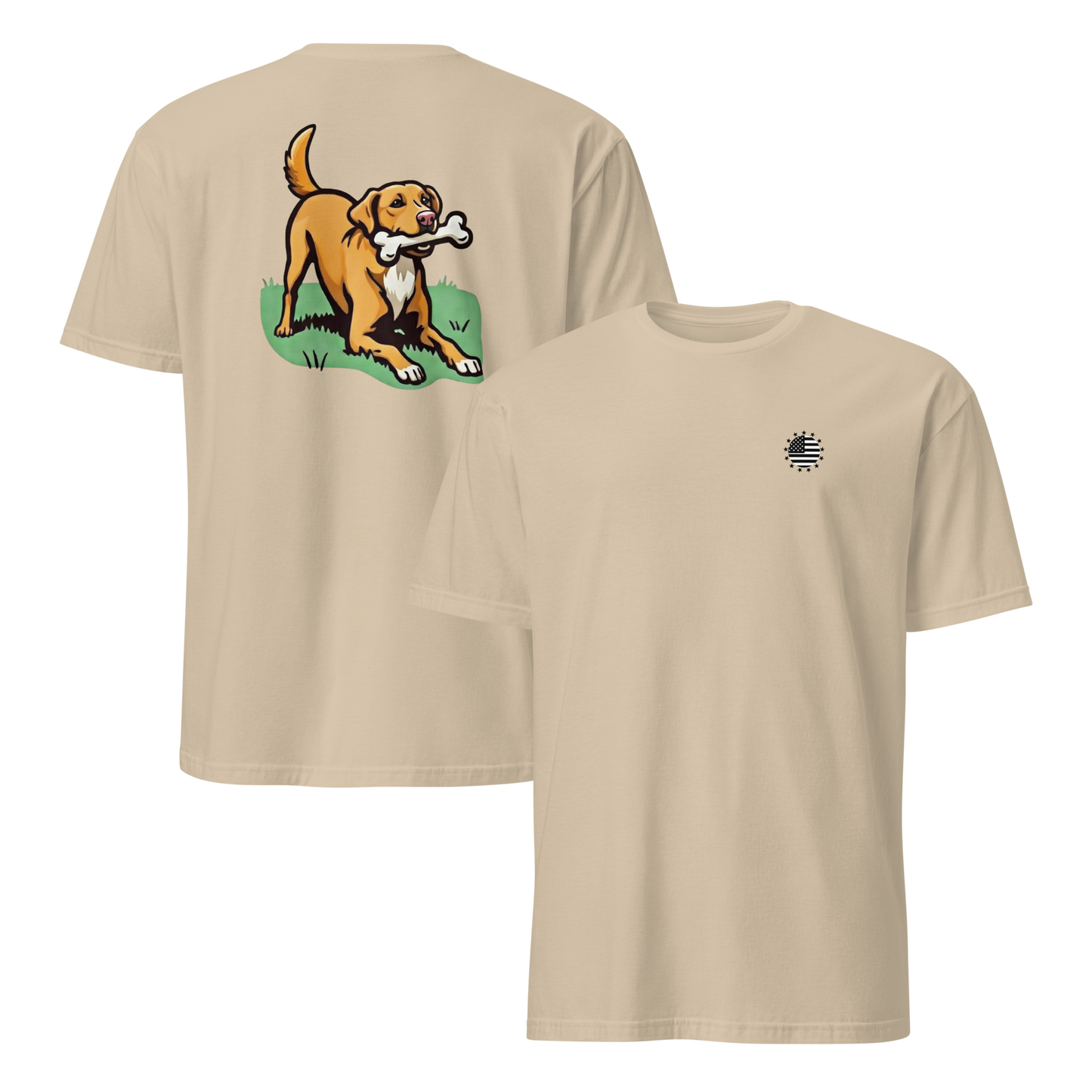 Playful Dog Print T-Shirt