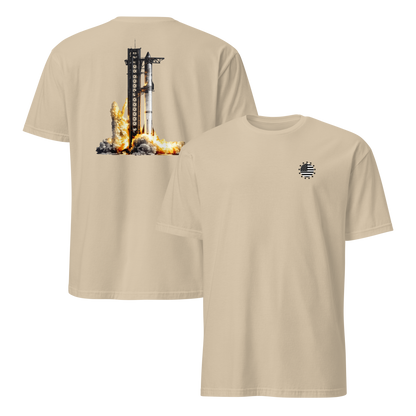 Starship Launch Modern Print T-shirt
