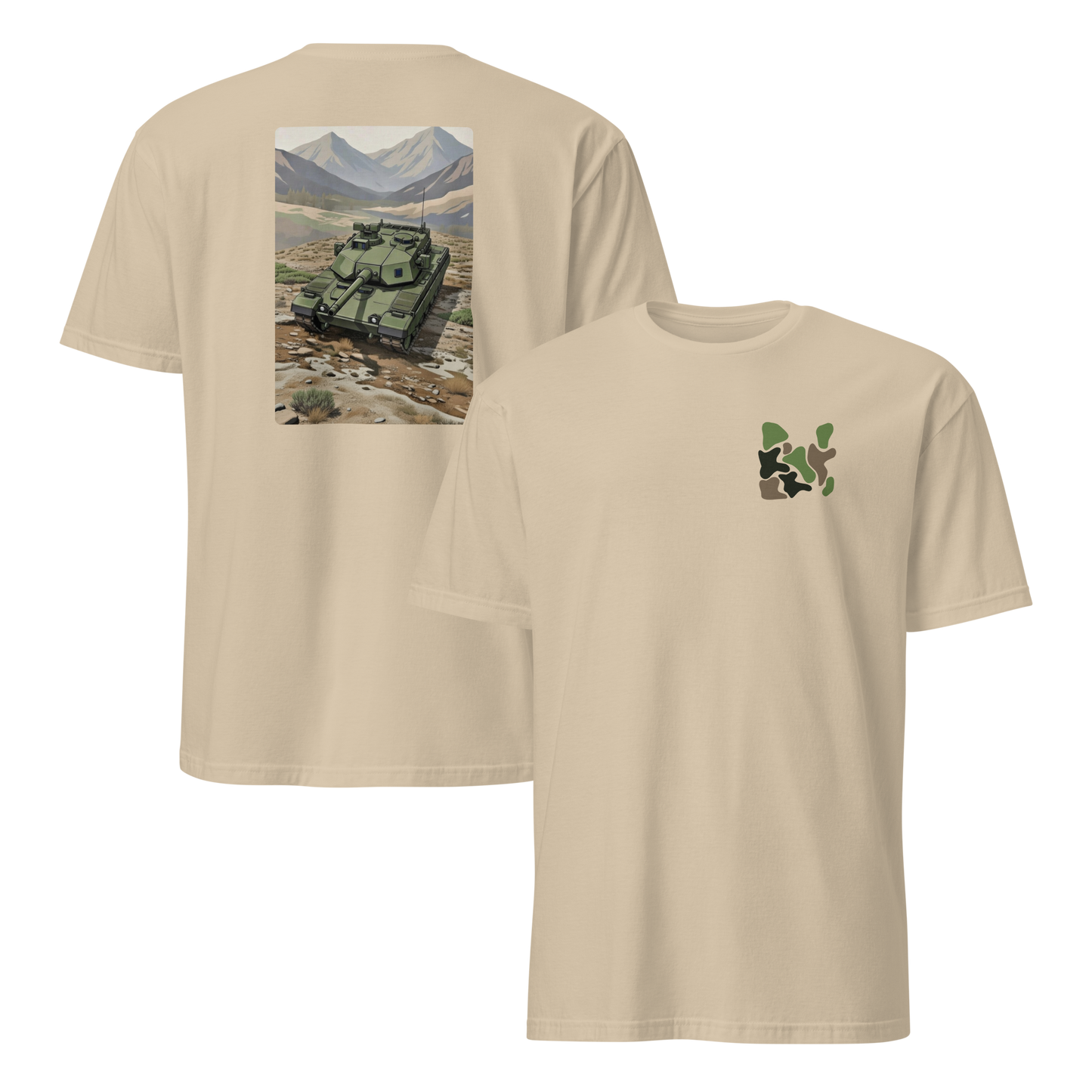 M1E3 Abrams Tank Modern Print T-Shirt