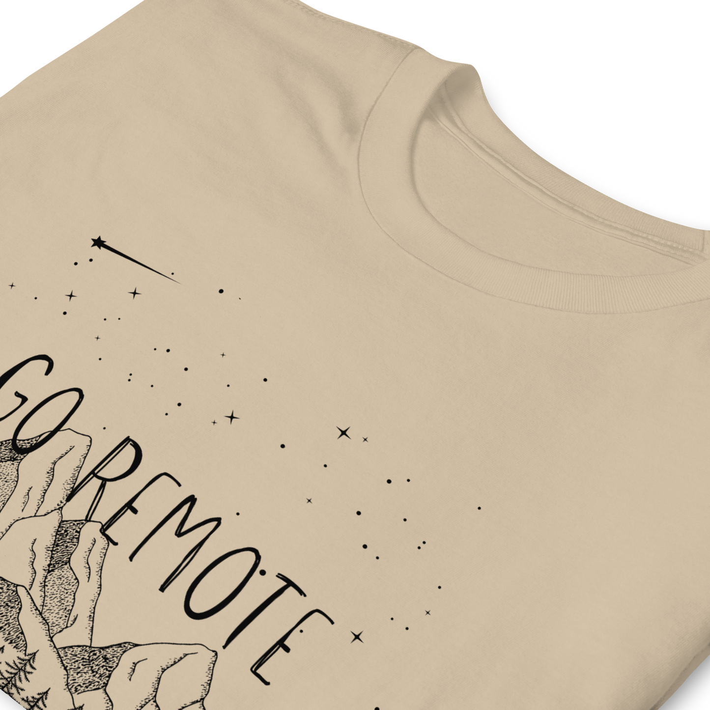 "Go Remote"  Mountains & Stars T-Shirt
