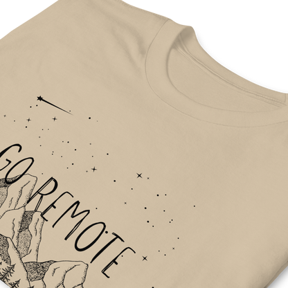"Go Remote"  Mountains & Stars T-Shirt