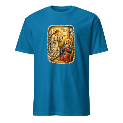 Mary & Gabriel Full Color Linocut T-Shirt