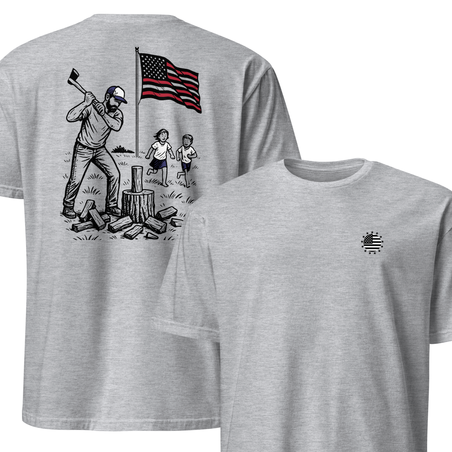 Chopping Wood w/ the Kids T-shirt