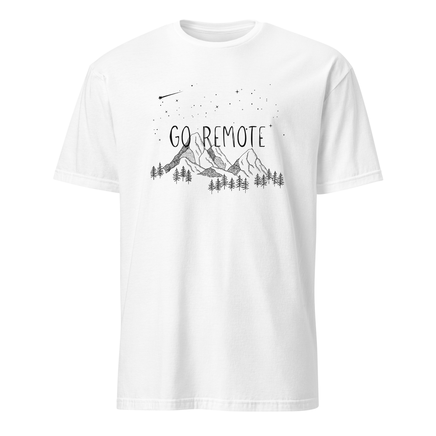 "Go Remote"  Mountains & Stars T-Shirt