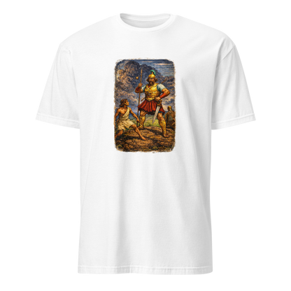 David & Goliath 2 Full Color Linocut T-Shirt