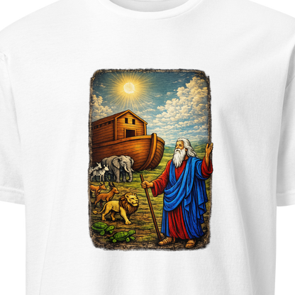 Noah's Ark Full Color Linocut T-Shirt