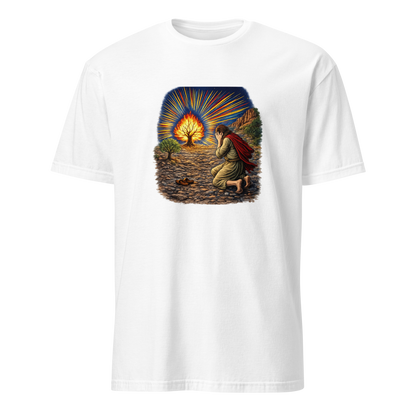 Moses & the Burning Bush Full Color Linocut T-Shirt