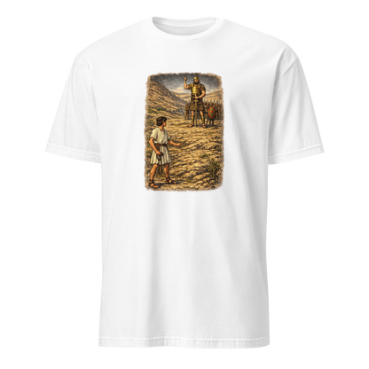 David & Goliath Full Color Linocut T-Shirt