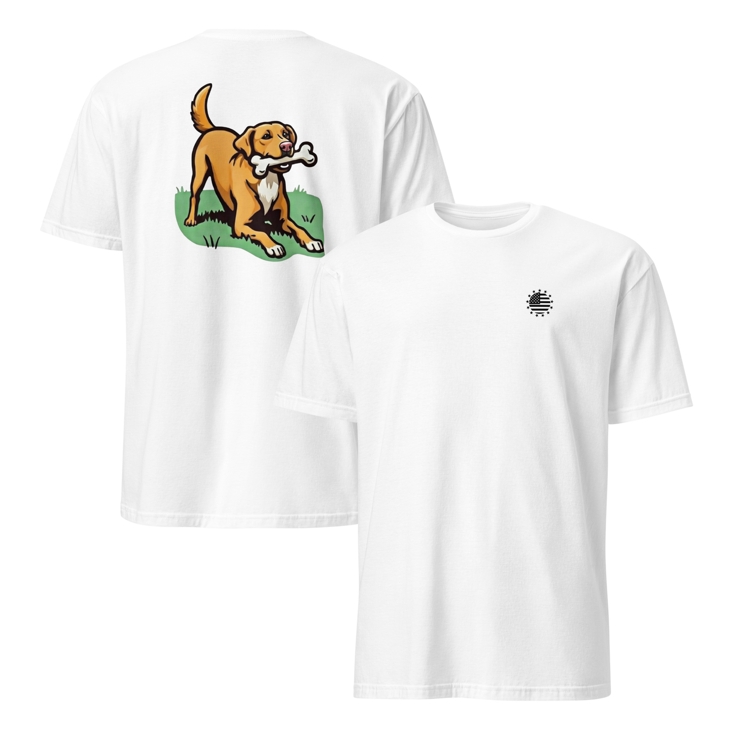 Playful Dog Print T-Shirt