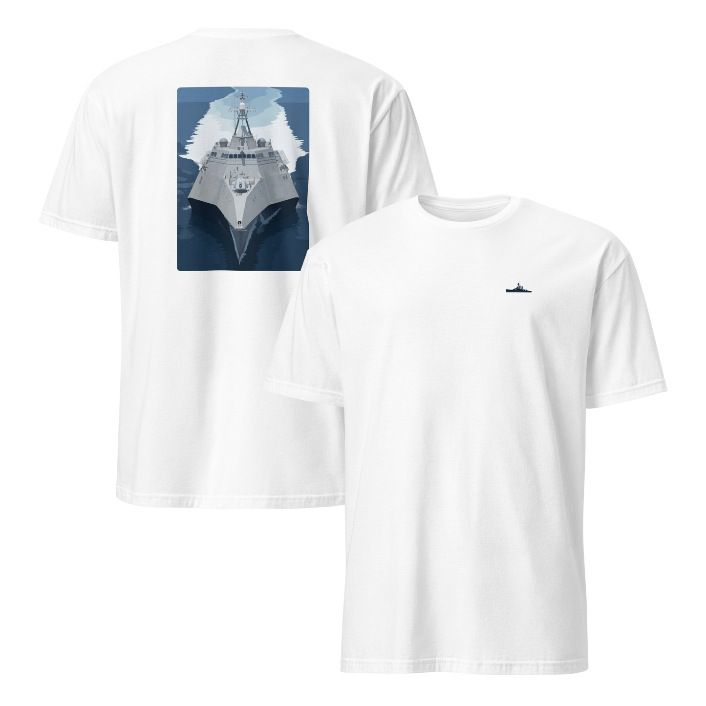 USS Oakland Modern Print T-Shirt