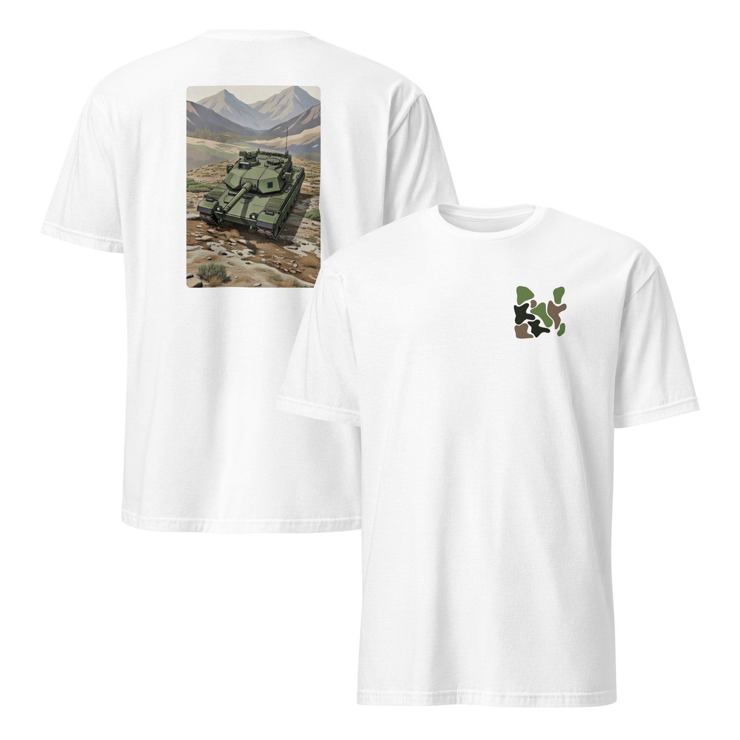M1E3 Abrams Tank Modern Print T-Shirt
