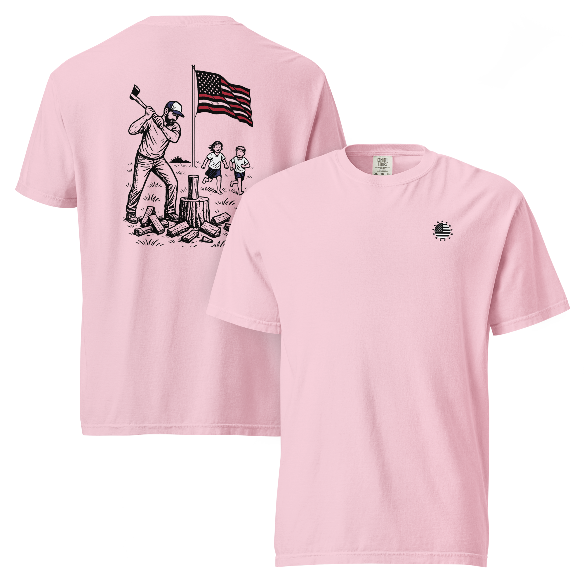 Chopping Wood w/ the Kids T-Shirt - Comfort Colors 1717