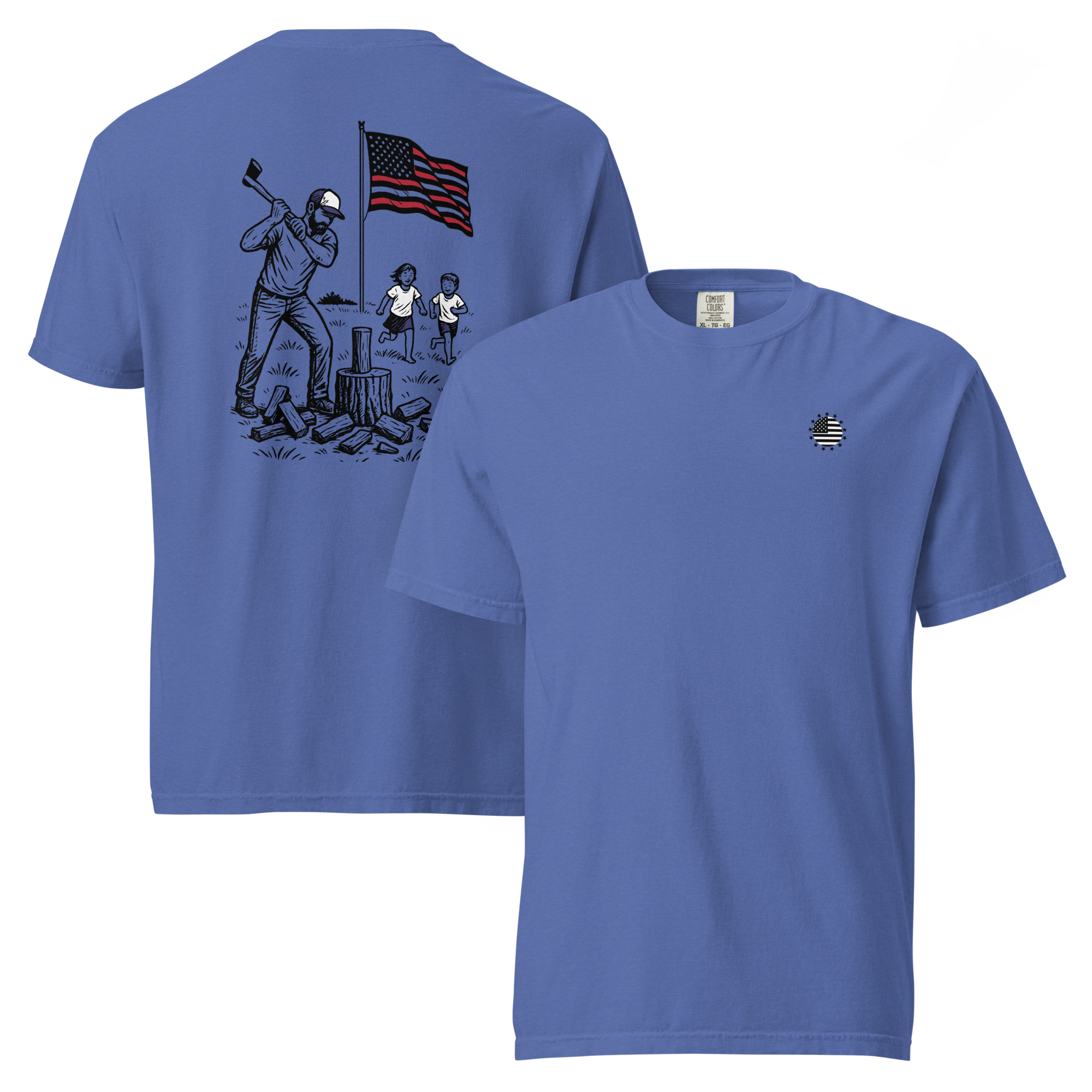 Chopping Wood w/ the Kids T-Shirt - Comfort Colors 1717