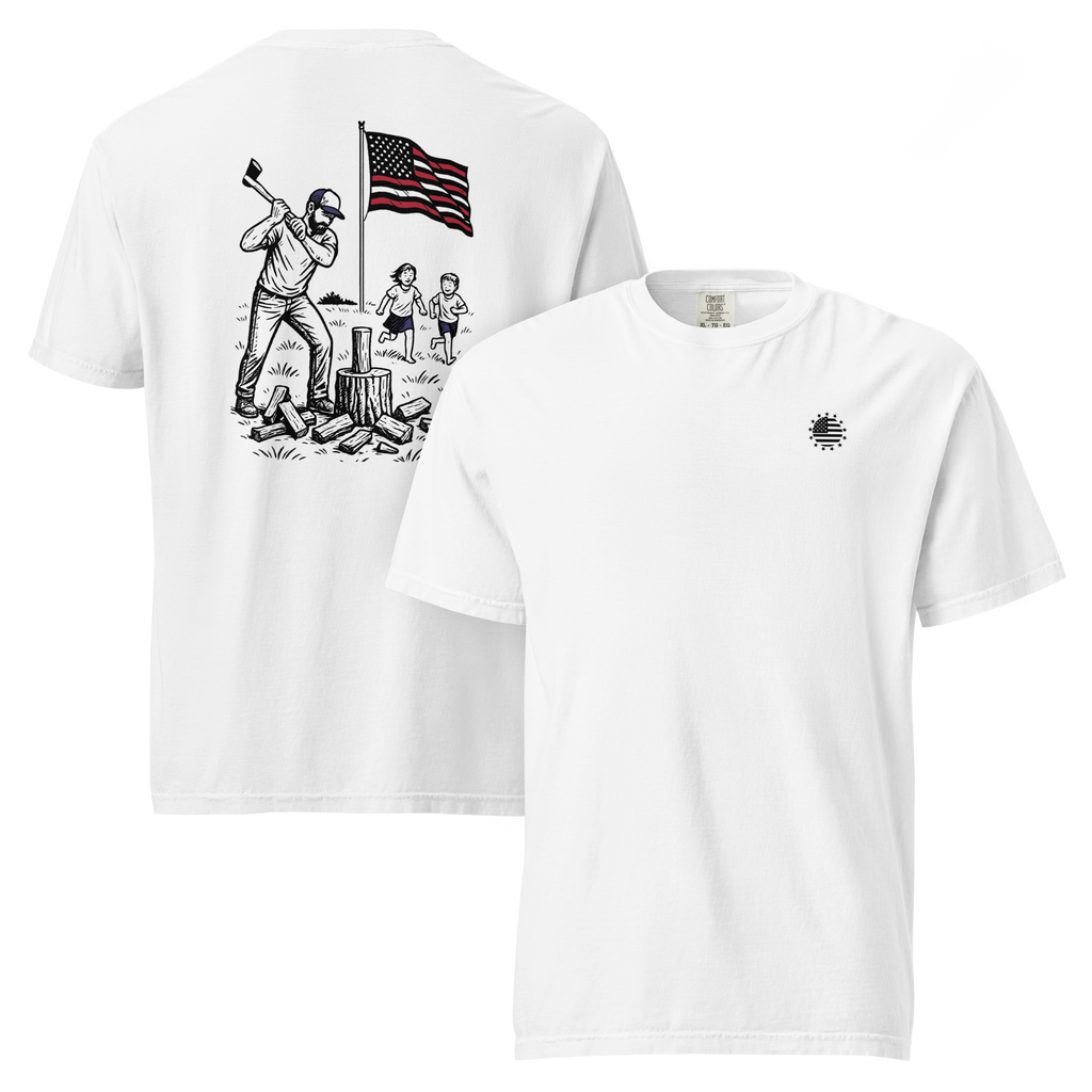 Chopping Wood w/ the Kids T-Shirt - Comfort Colors 1717